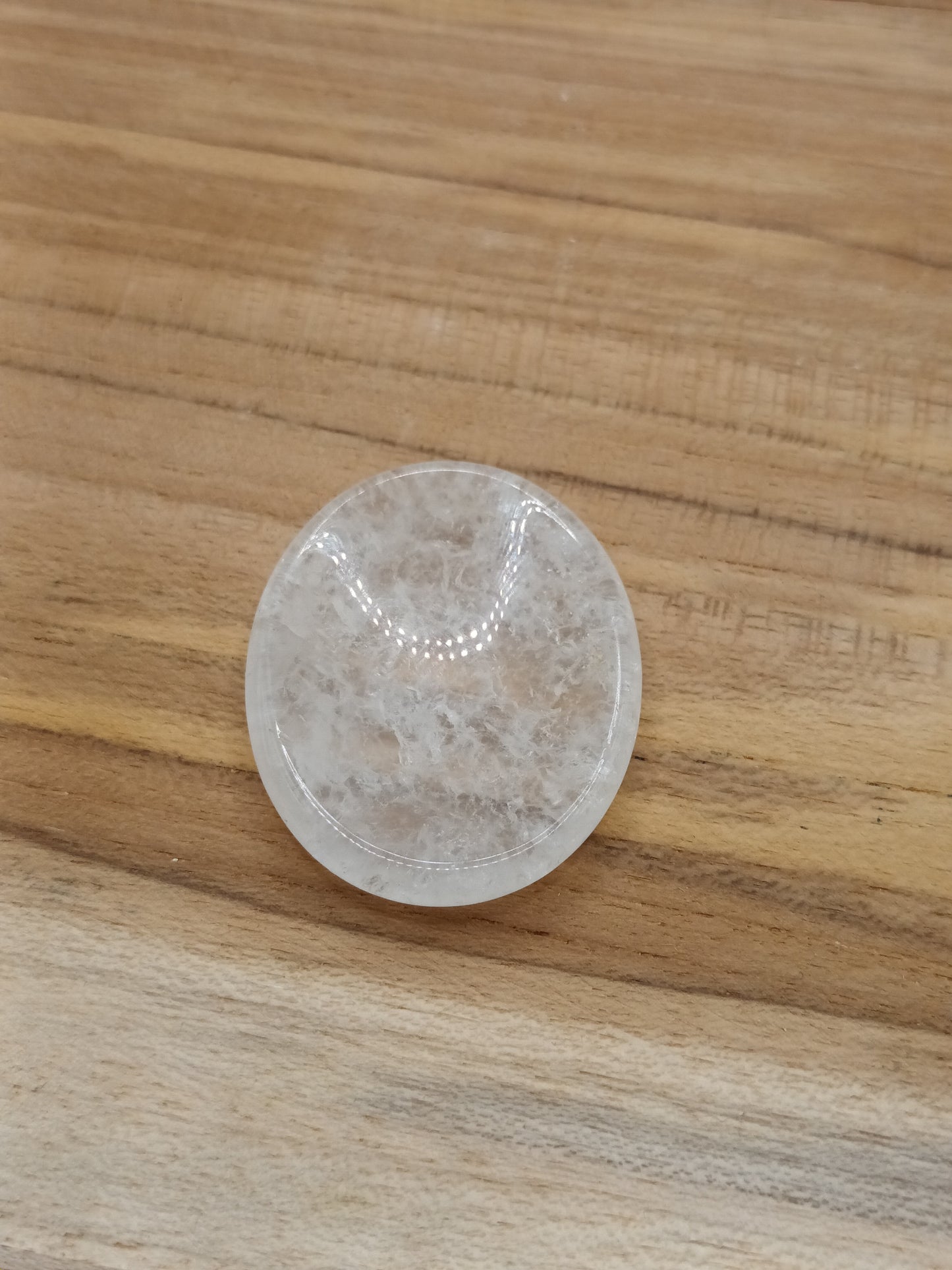 Worry stone en cristal de roche