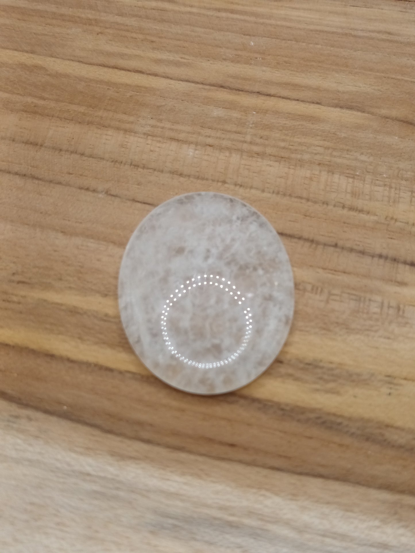 Worry stone en cristal de roche