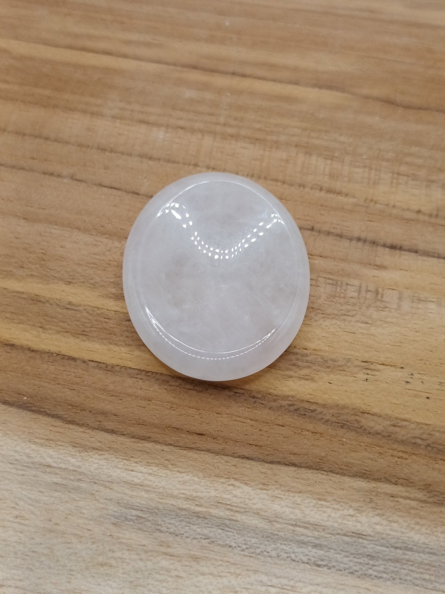 Worry stone en quartz rose