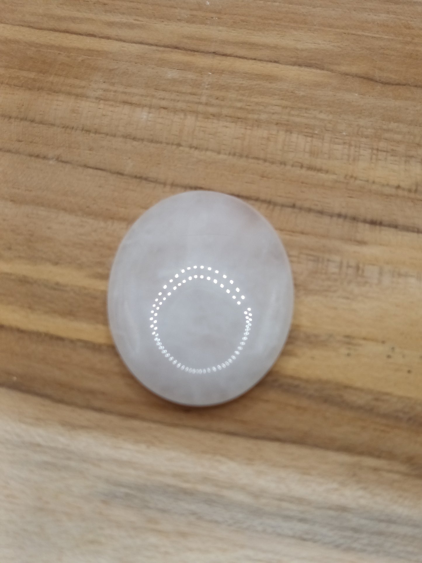 Worry stone en quartz rose